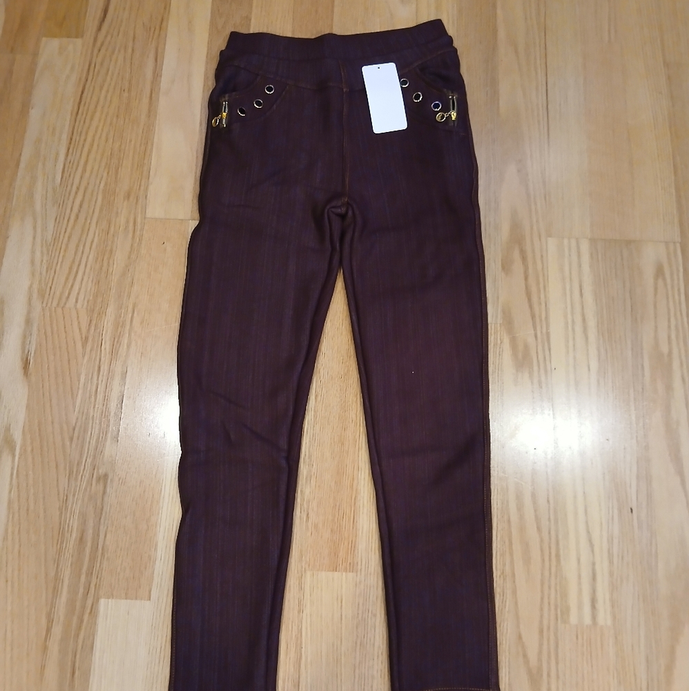 High Waisted Strecthy Thermal/Lined Pants Size S/M for Women